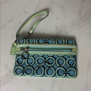 Coach XL Poppy OP Art Wristlet